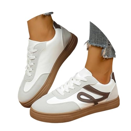 JIANROU Damen Freizeit Schuhe Laufschuhe Walkingschuhe Sneaker Outdoor Sneakers Langlebige Gelbe Sneaker Elegante Freizeitschuhe von JIANROU