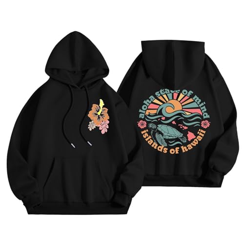 JIANROU Damen Kapuzenpullover Sweatshirt Kapuzenpulli Sport Hoodie,Oversize Damen Hoodie,Sweatshirt Besticken,Lange Sweatjacke Mit Kapuze Damen,Hoodies Lang Damen,Pullover Dünn von JIANROU