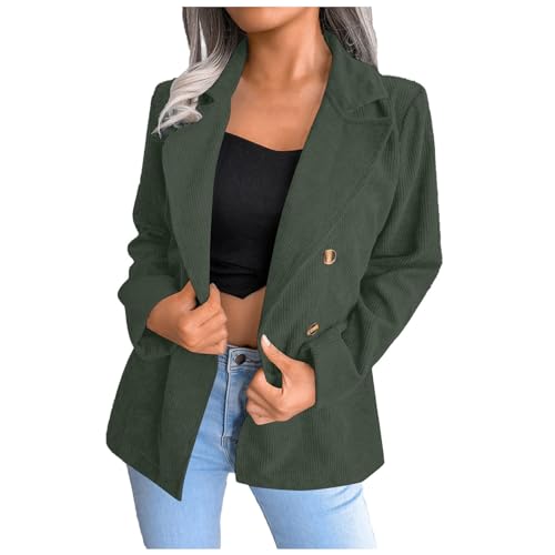 JIANROU Damen Leicht Blazer Business Blazerjacke Anzug,Basic Strickjacke Damen,Festliche Jacken Und Blazer,Anzug Jacke,Warme Strickjacke Damen,Dicke Strickjacken von JIANROU