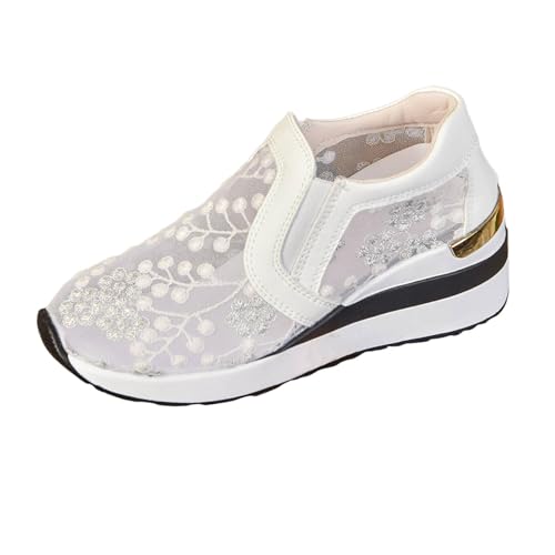 JIANROU Damen Schuhe Turnschuhe Sportschuhe Laufschuhe Walkingschuhe Sneaker Outdoor Sneakers Lässig Stiefeletten Mit Wechselfußbett Bequem Freizeitschuhe von JIANROU