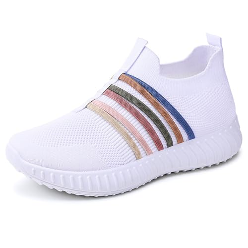 JIANROU Damen Schuhe Turnschuhe Sportschuhe Laufschuhe Walkingschuhe Sneaker Outdoor Sneakers Lässig Wander Sneaker Damen Sport Freizeitschuhe von JIANROU
