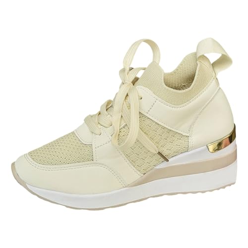 JIANROU Damen Schuhe Turnschuhe Sportschuhe Laufschuhe Walkingschuhe Sneaker Outdoor Sneakers Langlebige Festliche Schuhe Bequem Freizeitschuhe von JIANROU