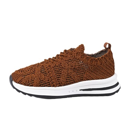 JIANROU Damen Slip Sneaker Turnschuhe Walkingschuhe Atmungsaktiv Sneakers Lässig Dunkelblaue Damenschuhe Elegante Freizeitschuhe von JIANROU