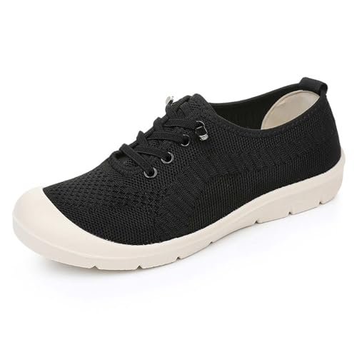 JIANROU Damen Slip Sneaker Turnschuhe Walkingschuhe Outdoor Sneakers Langlebige Schlupf Turnschuhe Damen Elegante Freizeitschuhe von JIANROU