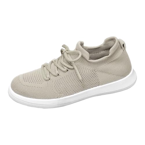 JIANROU Damen Sneaker Sportschuhe Turnschuhe Freizeit Schuhe Walkingschuhe Atmungsaktiv Sneakers Langlebige Damen Sandaletten Weiß Bequem Freizeitschuhe von JIANROU