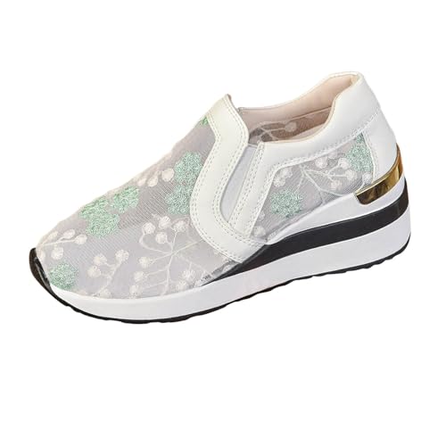 JIANROU Damen Sneaker Sportschuhe Turnschuhe Freizeit Schuhe Walkingschuhe Outdoor Sneakers Lässig Stiefel Schuhe Damen Elegante Freizeitschuhe von JIANROU