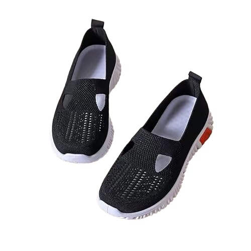 JIANROU Damen Sneaker Turnschuhe Sportschuhe Freizeit Schuhe Atmungsaktiv Sneakers Lässig Laufschuhe Schwarz Sport Freizeitschuhe von JIANROU