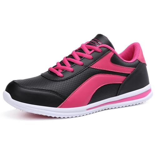 JIANROU Damen Sneaker Turnschuhe Sportschuhe Freizeit Schuhe Atmungsaktiv Sneakers Langlebige Schwarz Stiefel Damen Sport Freizeitschuhe von JIANROU