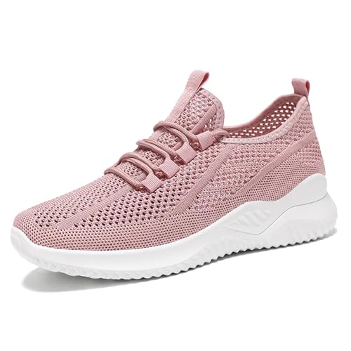 JIANROU Damen Sneaker Turnschuhe Sportschuhe Freizeit Schuhe Outdoor Sneakers Lässig Sneaker Weiss Plateau Elegante Freizeitschuhe von JIANROU