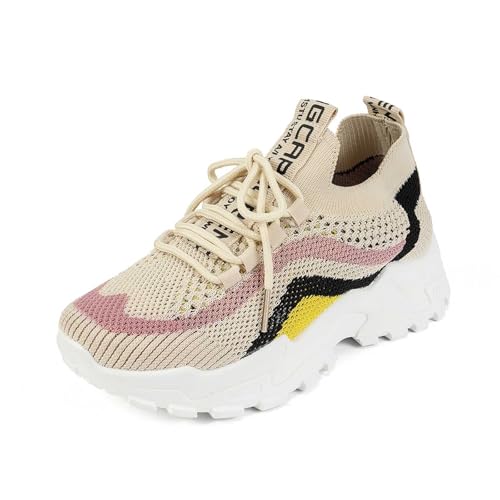 JIANROU Damen Sneaker Turnschuhe Sportschuhe Freizeit Schuhe Outdoor Sneakers Langlebige Schuhe Schwarz Weiß Sport Freizeitschuhe von JIANROU