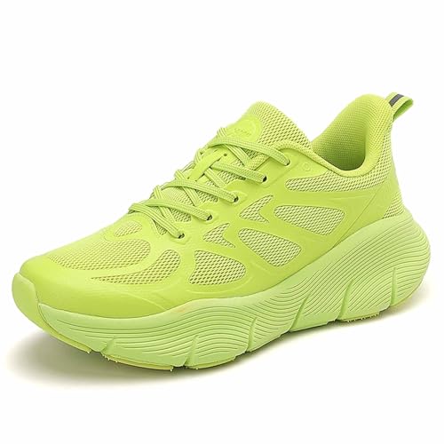 JIANROU Damen Sneaker Turnschuhe Walkingschuhe Schuhe Atmungsaktiv Sneakers Lässig Plateau Turnschuhe Weiß Sport Freizeitschuhe von JIANROU