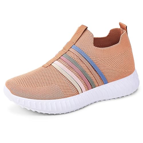 JIANROU Damen Sneaker Turnschuhe Walkingschuhe Schuhe Leicht Sneakers Langlebige Stiefeletten Mit Wechselfußbett Bequem Freizeitschuhe von JIANROU