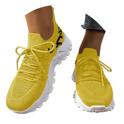 JIANROU Damen Sneaker Walkingschuhe Laufschuhe Sportschuhe Leicht Sneakers Langlebige Grüne Sneaker Bequem Freizeitschuhe von JIANROU