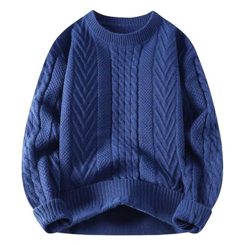 JIANROU Herren Pullover Winterpullover Warm Langarmshirt,Strickrollkragenpullover Herren Wollpullover Herren Vintage Rollkragenpullover Kaschmir Weihnachtspullover Bier Pullover Mit von JIANROU