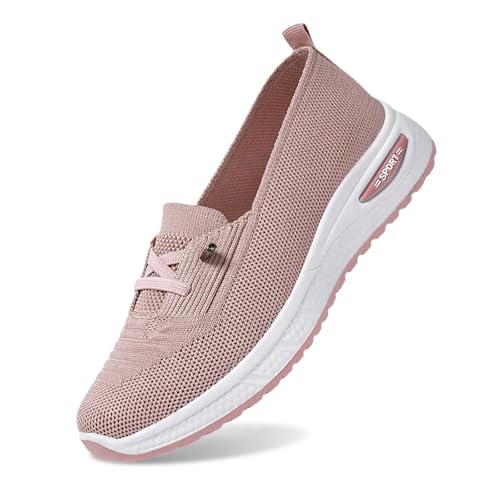 JIANROU Schuhe Damen Laufschuhe Walkingschuhe Sneaker Atmungsaktiv Sneakers Lässig Grüne Turnschuhe Damen Elegante Freizeitschuhe von JIANROU
