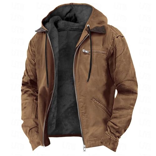 JIANROU Trenchcoat Herren Jacke Übergangsjacke Freizeitjacke,Strickjacke Mit Taschen,Parka Winterjacke Herren,Frühlingsjacke Herren,Freizeitjacke Herren,Lange Daunenjacke von JIANROU