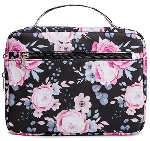 JIANYA Bibelhüllen für Mädchen, Kinder, Tragetasche, Blumen-Bibeltasche, Bibelhüllen für Frauen mit Taschen, Griff, Bibelgeschenk, 26,9 x 20,6 x 5,6 cm von JIANYA