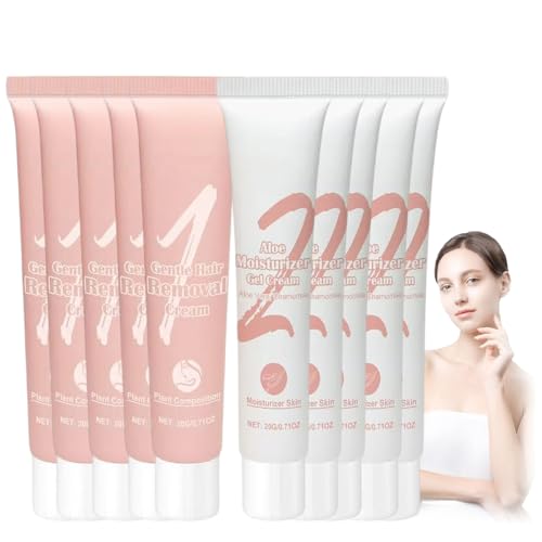 Auures Haarentfernungscreme, Auures Gesichtshaarentfernungscreme, Auures Haarentfernungssets, Auures Haarentfernung, Gesichtshaarentfernung für Frauen und Männer (5pcs) von JIAOY