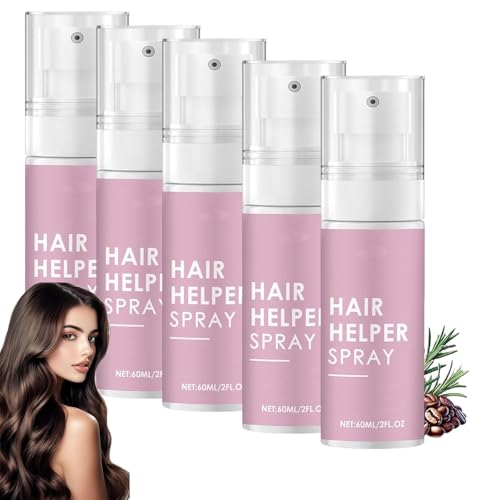 Hair Helper Spray – Haarwuchsserum, natürliche Reparatur von dünner werdendem Haar, Haarbehandlung für dickeres Haar, Öl für trockenes, strapaziertes Haar, Haarwuchsspray, haarstärkendes (5PCS) von JIAOY