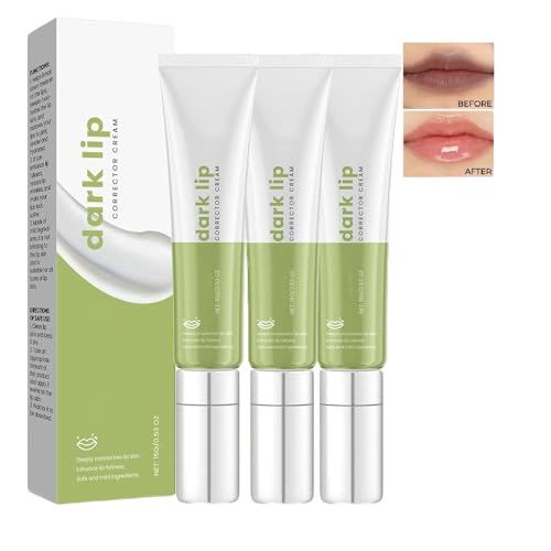 Mavellas Dark Lips Cream, Mavellas Dark Lip Corrector Cream, Lipfidence Lips Lightening für dunkle Lippen, L/ip Lightening Balm für dunkle Lippen, Feuchtigkeitscreme für sehr (3PCS) von JIAOY
