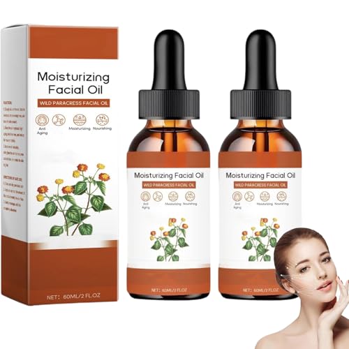 Parakresse-Gesichtsöl, Bio-Anti-Aging-Gesichtsöl, Feuchtigkeitsserum zur Faltenreduzierung, feuchtigkeitsspendendes, aufhellendes Naturöl, reduziert und glättet feine Linien, aufhellend (2PCS) von JIAOY