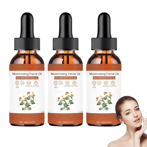 Parakresse-Gesichtsöl, Bio-Anti-Aging-Gesichtsöl, Feuchtigkeitsserum zur Faltenreduzierung, feuchtigkeitsspendendes, aufhellendes Naturöl, reduziert und glättet feine Linien, aufhellend (3PCS) von JIAOY