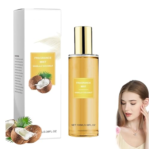 Vanille Coconut Bodyspray, Vanille Parfüm,Kokos Parfum, Bodyspray Parfum Damen, Eau de Parfum Für damen, Lang anhaltende Frische, Duftnebel Kokosnuss,Body spray Damen,Eau de Parfum (1PCS) von JIAOY