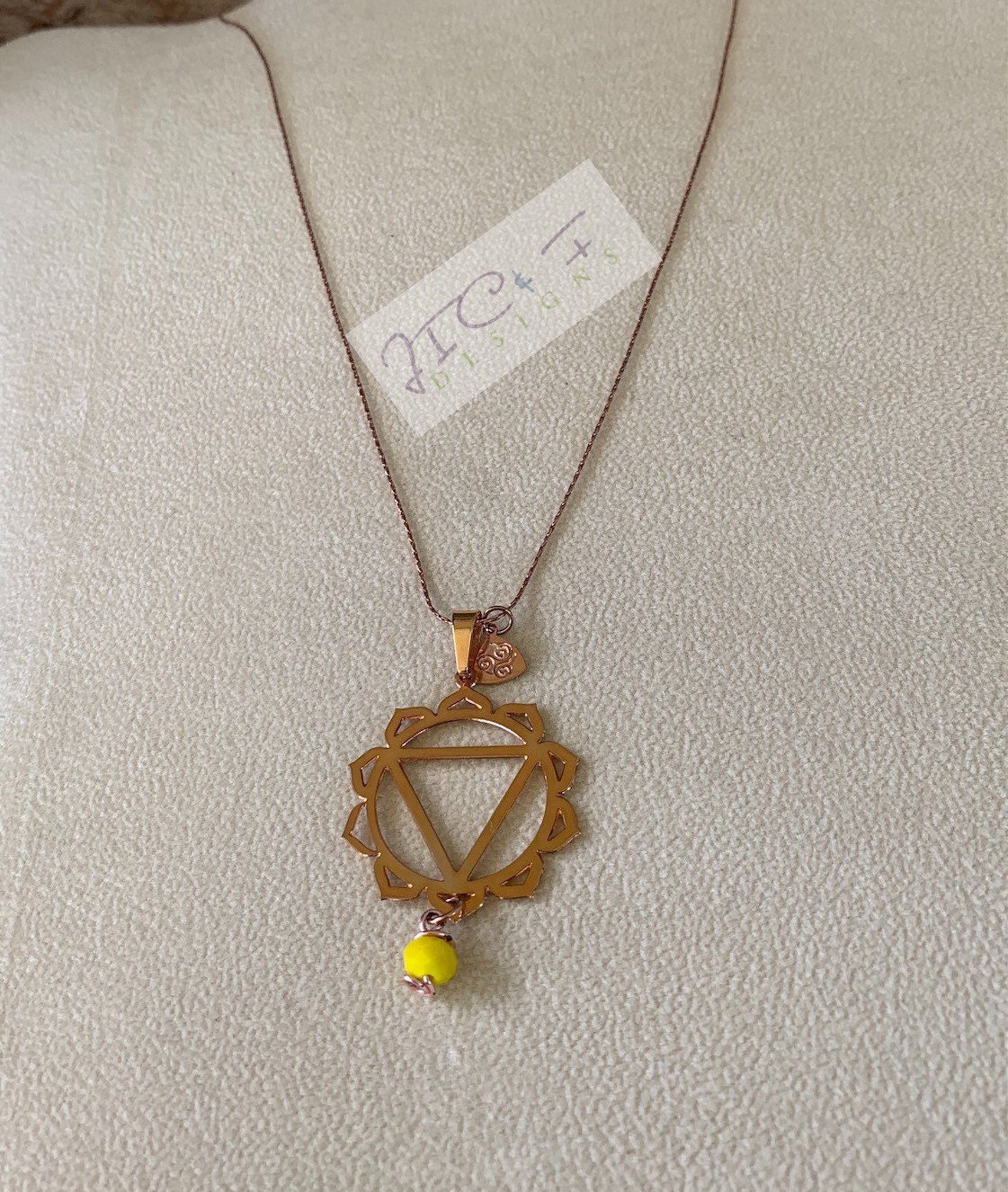 Solar Plexus Chakra Halskette Rosegold Filled Yoga Schmuck Solar Plexus Chakra Halskette Rosegold Filled Yoga Schmuck von JICFDesigns