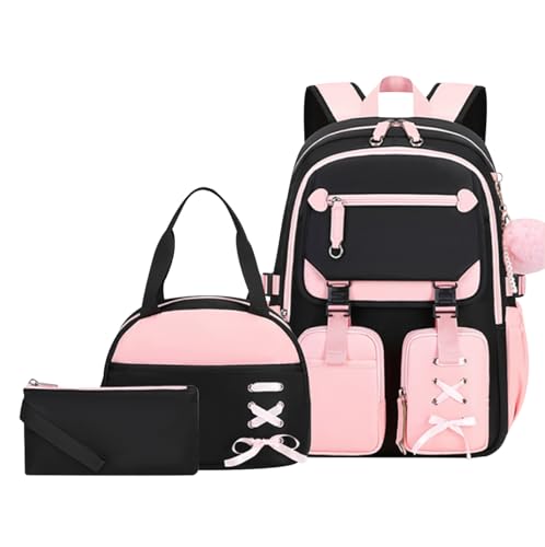 Rucksack Schule Mädchen Schulrucksack Schultasche Studenten Rucksack Jugendliche Schul Rucksäcke Schule School Bag Teenager Mädchen Schultaschen Schulrucksäcke Kawaii Volksschule Schultasche Mädch von JIEDOUKEJI