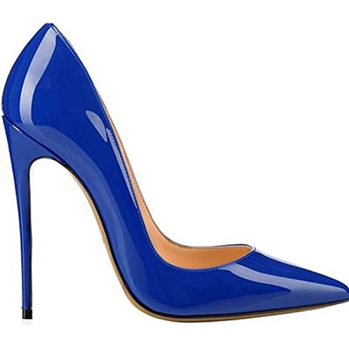 Patent Leather Women's Fashion Pointed Toe Stiletto Lining with Microfiber super high Heel Easy waliking Evening Party Pumps with Women Za834s von JIEEME