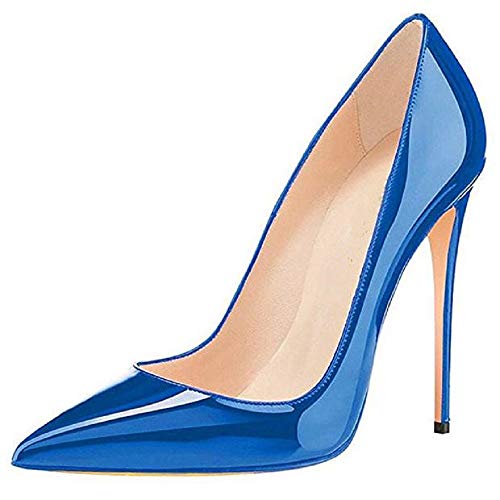 Patent Leather Women's Fashion Pointed Toe Stiletto Lining with Microfiber super high Heel Easy waliking Evening Party Pumps with Women Za834s Patent Leather Women's Fashion Pointed Toe Stiletto Lining with Microfiber super high Heel Easy waliking Evening Party Pumps with Women Za834s von JIEEME