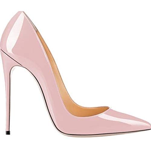 Patent Leather Women's Fashion Pointed Toe Stiletto Lining with Microfiber super high Heel Easy waliking Evening Party Pumps with Women Za834s von JIEEME