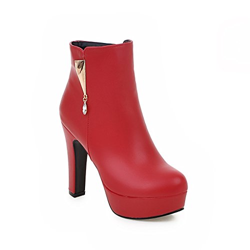 Synthetic sexy Round Toe Block Heel Zipper high Heel with 12 cm Platform with 3 cm Comfortable Ankle Boots for Women tm-112 Synthetic sexy Round Toe Block Heel Zipper high Heel with 12 cm Platform with 3 cm Comfortable Ankle Boots for Women tm-112 von JIEEME