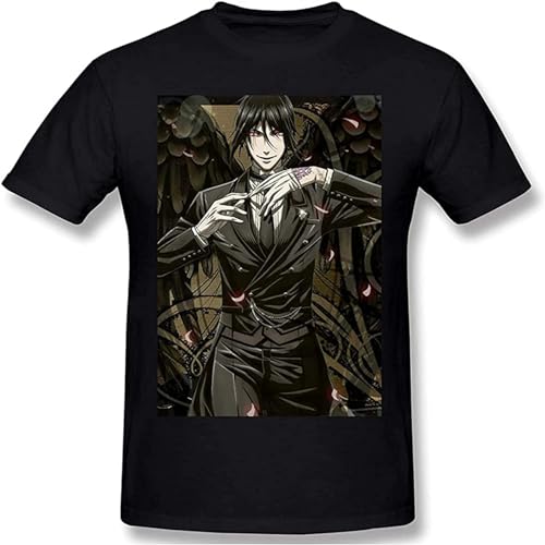 Black Butler Stylish Man Tops Short Sleeve t-Shirt T-Shirt Black 3XL Black Butler Stylish Man Tops Short Sleeve t-Shirt T-Shirt Black 3XL von JIEERYIN