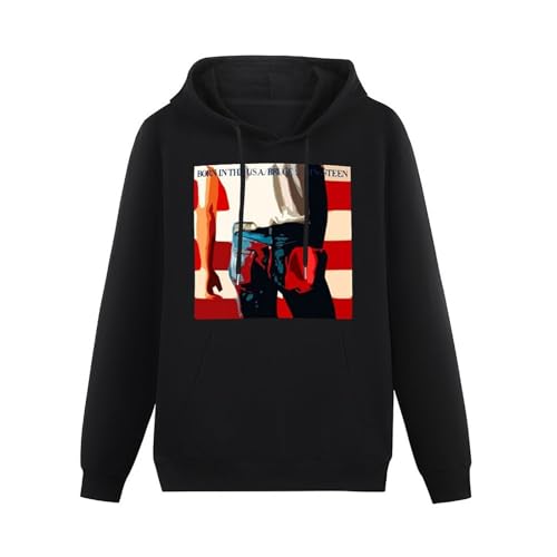 JIEERYIN Bruce and Springsteen Springsteen Graphic Mens Basic Long Sleeve Hoody R196 Hoodies Tops Black XXL JIEERYIN Bruce and Springsteen Springsteen Graphic Mens Basic Long Sleeve Hoody R196 Hoodies Tops Black XXL von JIEERYIN
