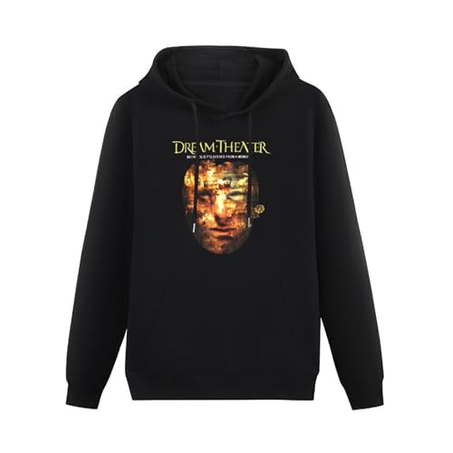 JIEERYIN Dream Theater Metropolis Prog Metal Band Hoodies Long Sleeve Pullover Loose Hoody Sweatershirt Black XL von JIEERYIN