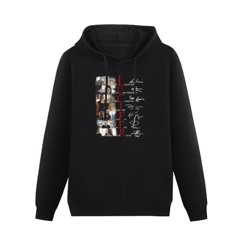 JIEERYIN Lucifer Full Cast Signed Image Tom Ellis Lauren German Kevin Alejandro Funny Gifts Unisex Hoody Sweatshirt Hoodie Custom Black S von JIEERYIN