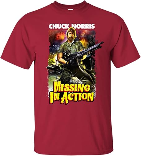 Action Chuck Norris Retro MIA 1980a Movie War Vietnam POW T Red Man T-Shirt Action Chuck Norris Retro MIA 1980a Movie War Vietnam POW T Red Man T-Shirt von JIEKXAONF
