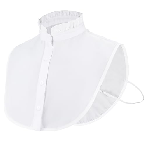 JIEYAO Fake Collar,Schön Damen Blusenkragen Abnehmbare Halbe Hemdbluse Falscher Kragen Elegant Baumwollkragen krageneinsatz Für Frauen Mädchen Pullover von JIEYAO