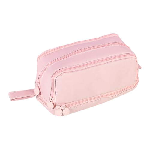 JIHUOO Federmäppchen mit 4 Fächern, großes Fassungsvermögen, ästhetischer Reißverschluss, Federmäppchen, Schreibwaren-Organizer, Stift-Aufbewahrungstasche, Reise-Make-up-Tasche, Bürobedarf, Tasche mit von JIHUOO