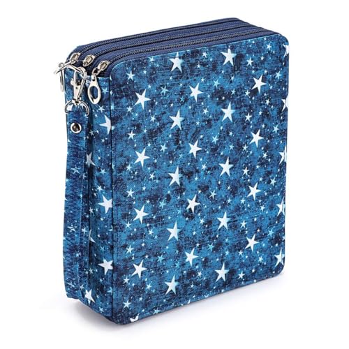 JIIENO Federmäppchen mit 120 Löchern, für professionelle oder Amateur-Zeichner von JIIENO