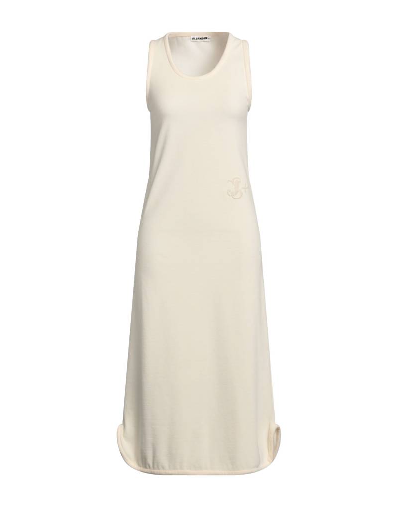 JIL SANDER+ Midi-kleid Damen Cremeweiß von JIL SANDER+