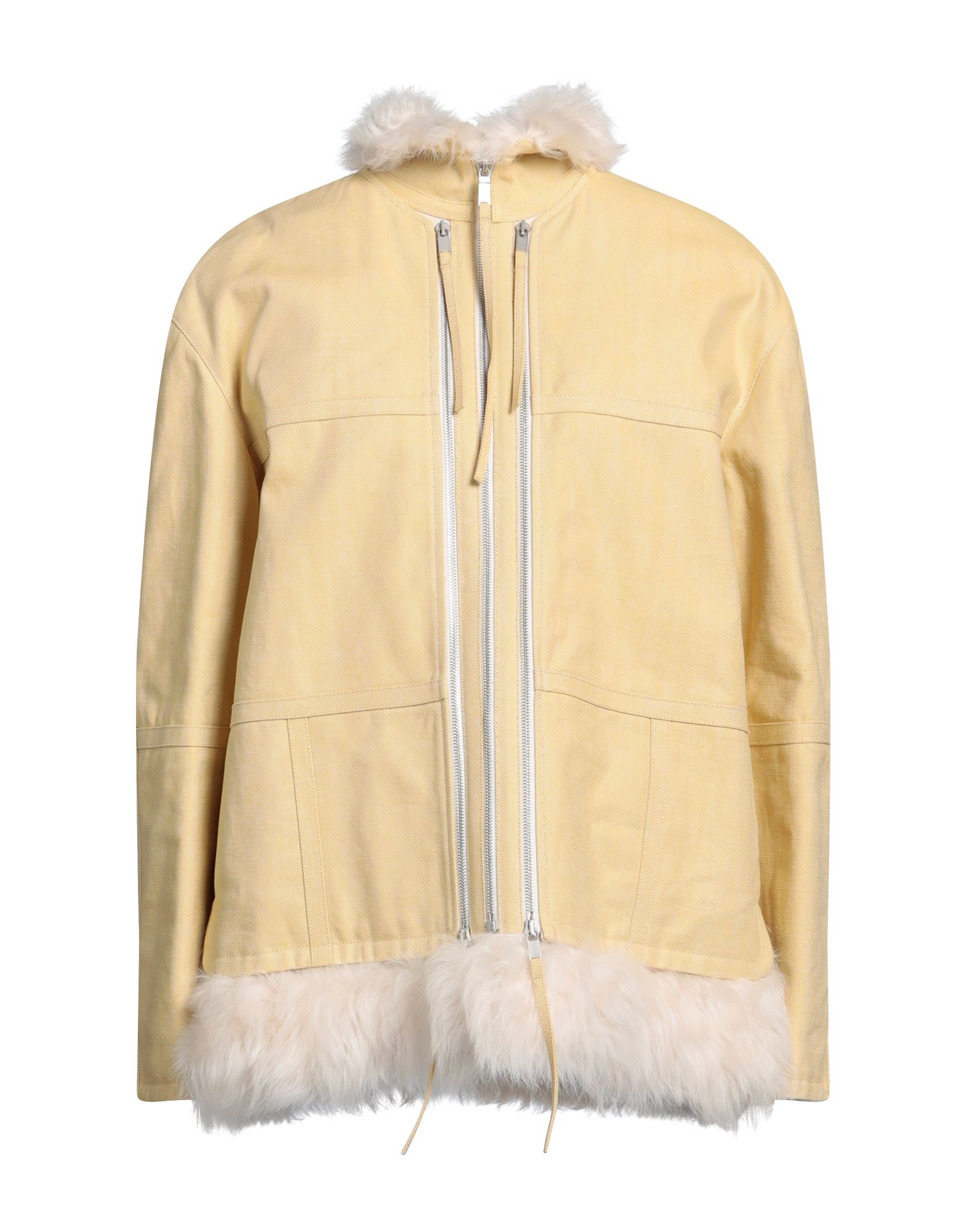 JIL SANDER Shearling- & Kunstfell Damen Hellgelb von JIL SANDER