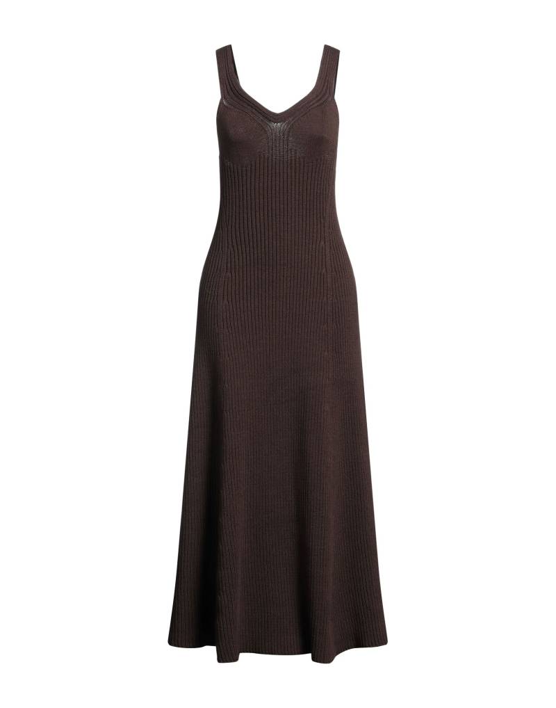 JIL SANDER Midi-kleid Damen Dunkelbraun von JIL SANDER