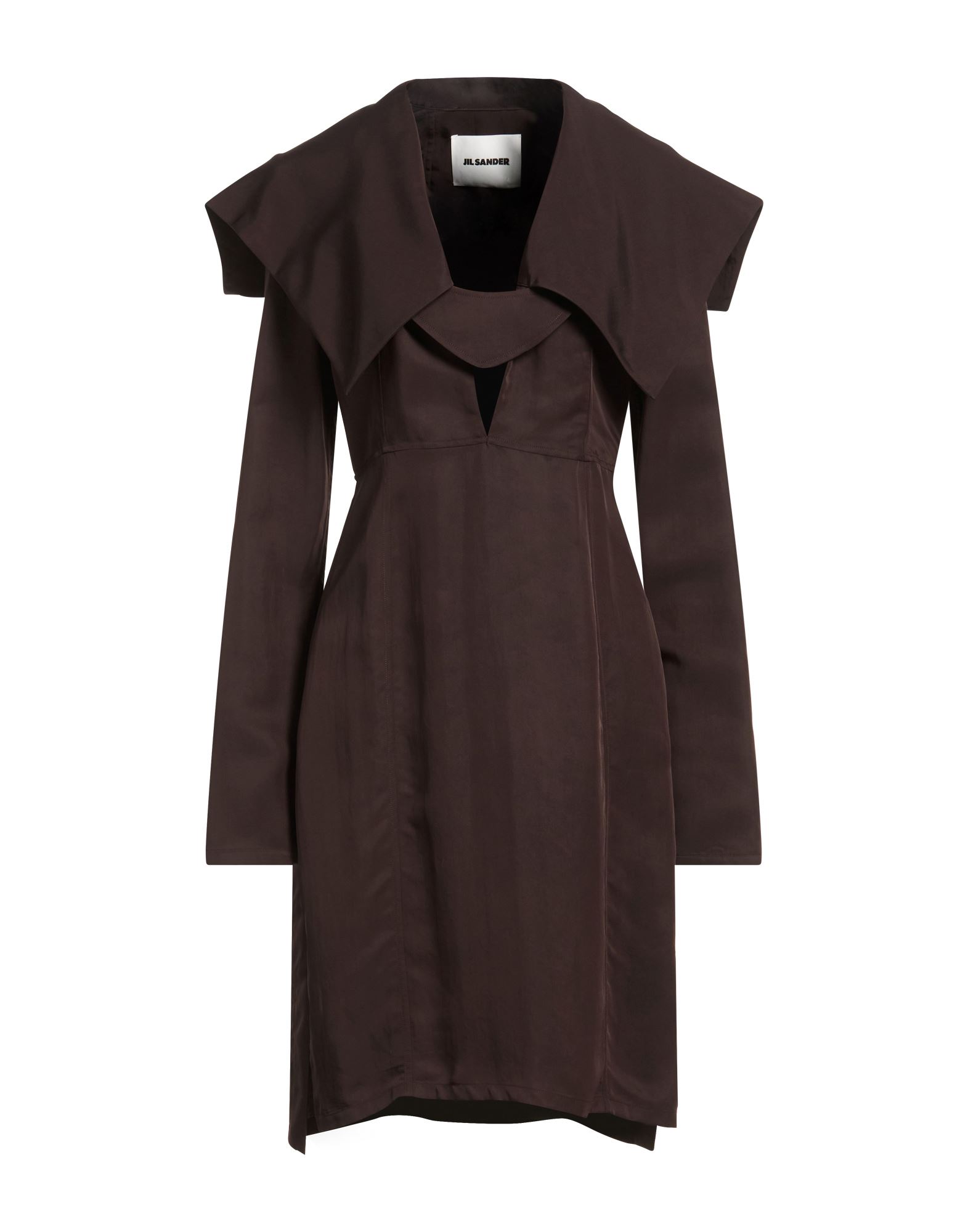 JIL SANDER Midi-kleid Damen Dunkelbraun von JIL SANDER