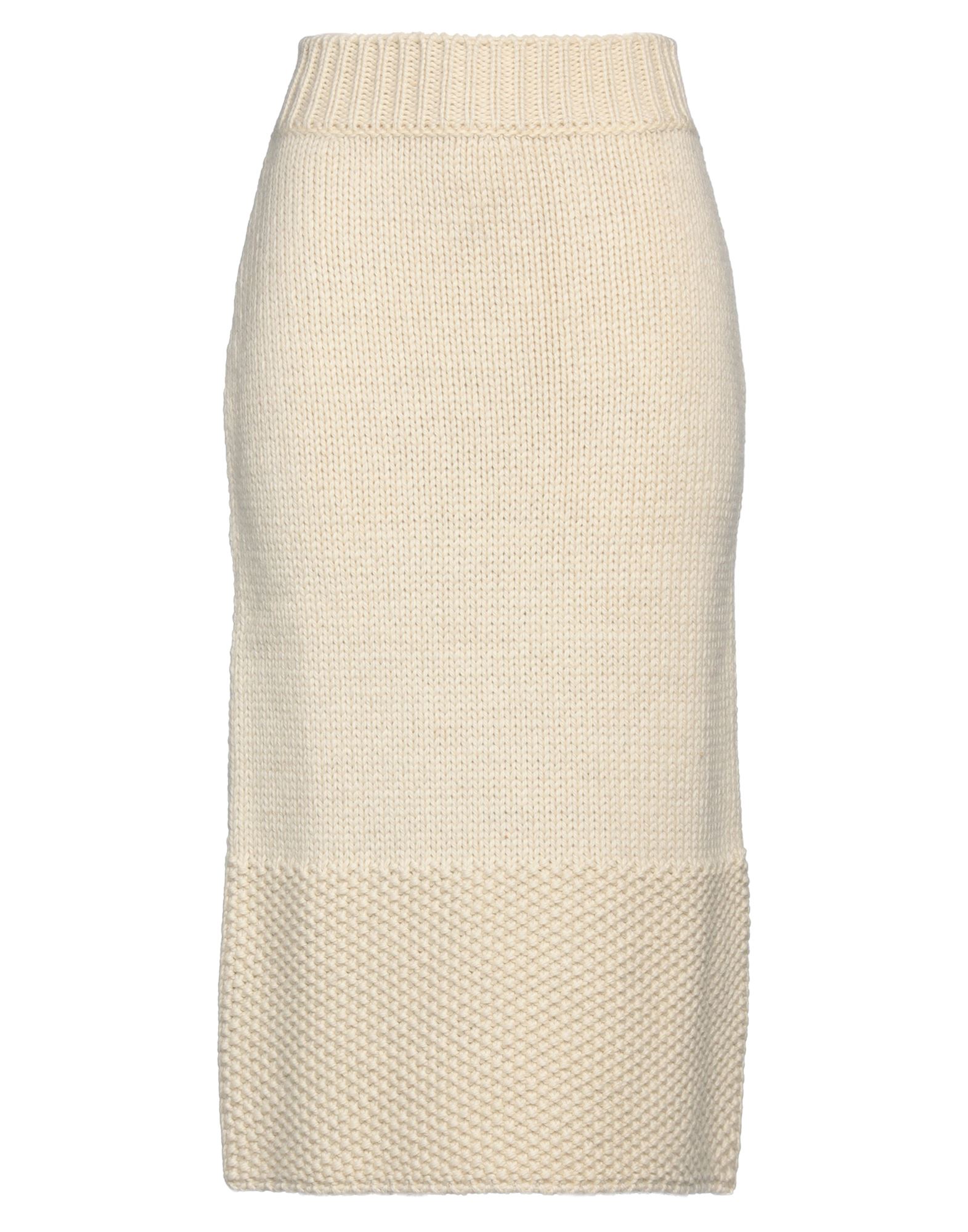 JIL SANDER Midi-rock Damen Cremeweiß JIL SANDER Midi-rock Damen Cremeweiß von JIL SANDER