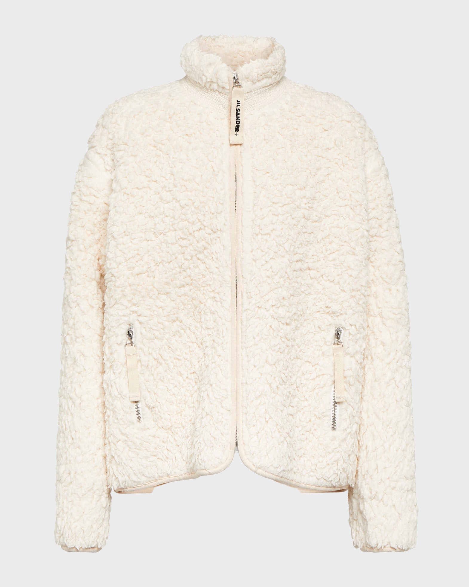 JIL SANDER Zip-Up Jacket Egg shell von JIL SANDER