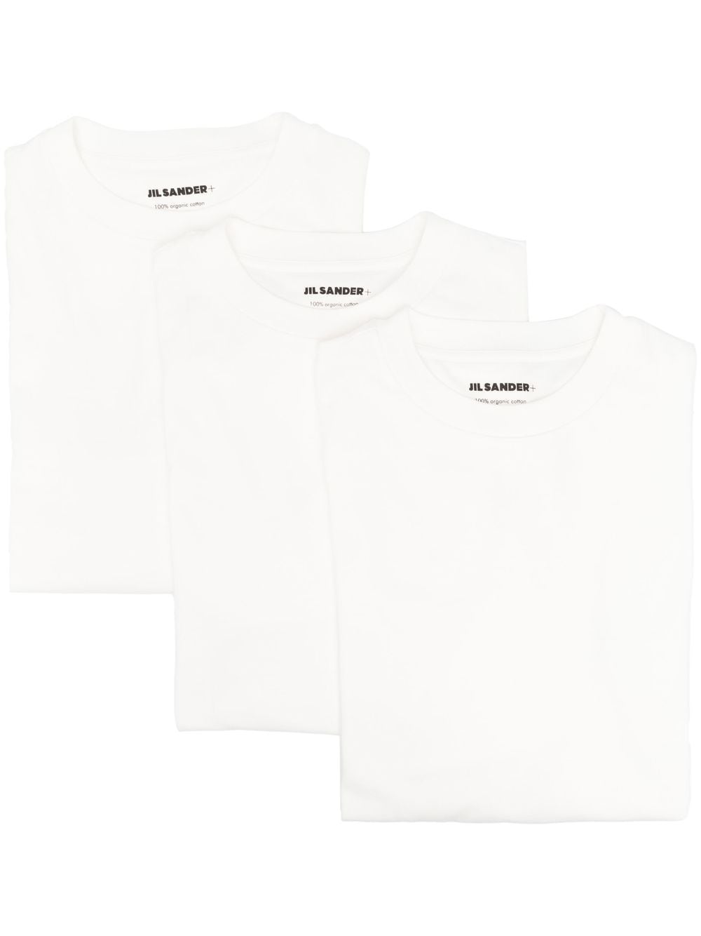 Jil Sander T-Shirt mit Logo-Patch - Weiß von Jil Sander