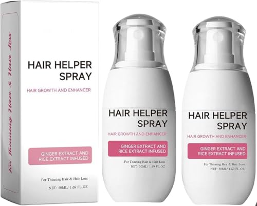 2 Stück Be-llo Hair Helper Spray, Be-llo Reiswasser für Hair Helper Spray, Soft Hair Helper Spray Fördern das Haarwachstum, Haarwuchs-Reis-Ernährungsspray für Frauen und Männer von JILGEIER