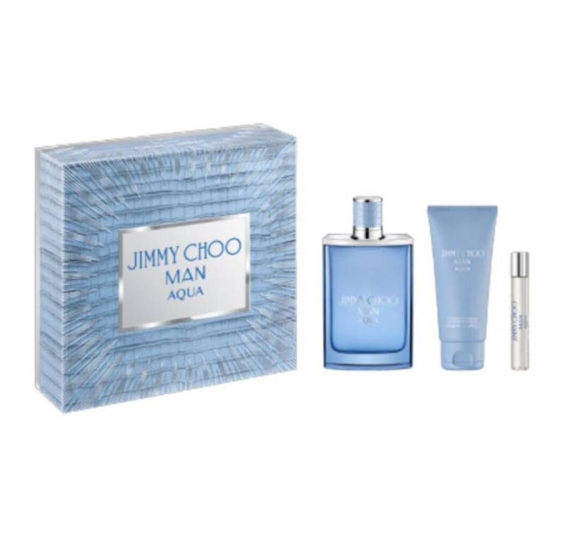 JIMMY CHOO Duft-Set Man Aqua Eau De Toilette Spray 100ml Set 3 Artikel von JIMMY CHOO